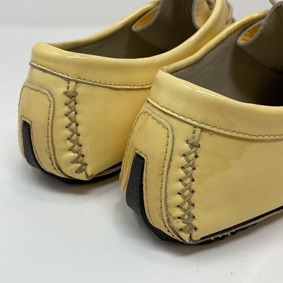 Carvela Original Top Skipper Vintage Desert Driving Boots Yellow Patent Leather - Picture 11 of 16